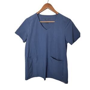 FIGS Lekei EAC Scrub Top Style W20SW1023 Women’s Size XS Blue